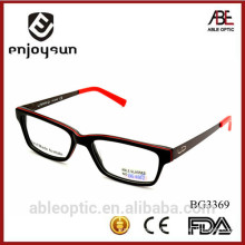high quality 2015 classic double colors acetate hand made spectacles optical frames eyewear eyeglasses